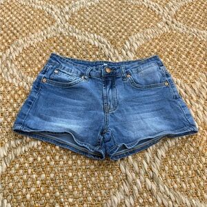 Seven 7 For All Mankind Girls Denim Blue Shorts size 14